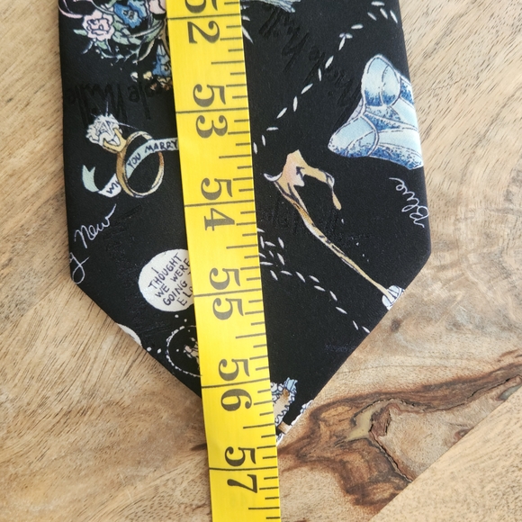 Elegant Vintage Nicole Miller Black Artistic Wedding Tie 100% Silk - Picture 11 of 13